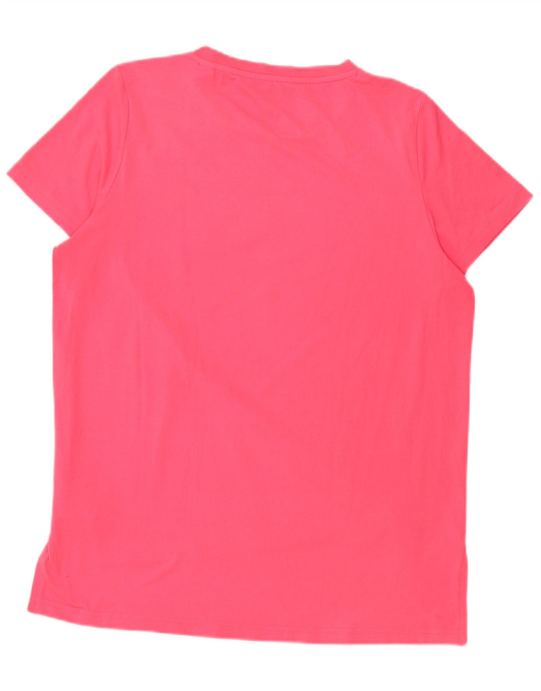 Adidas Grafisk T-Shirt Top UK 12/14 Medium Pink Polyester