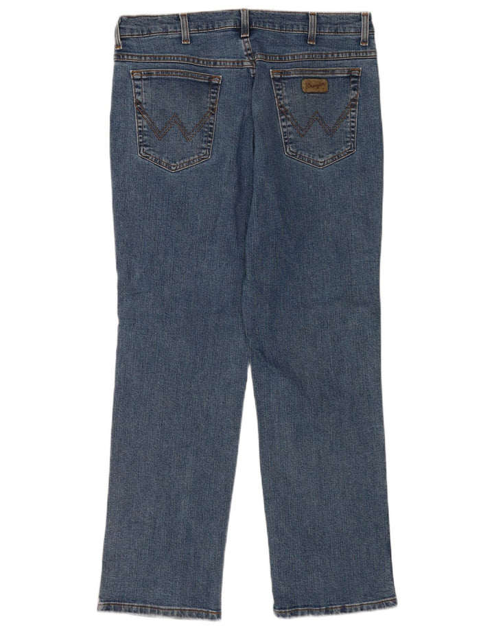 Wrangler Herre Texas Stretch Straight Jeans W36 L30 Blå Bomuld