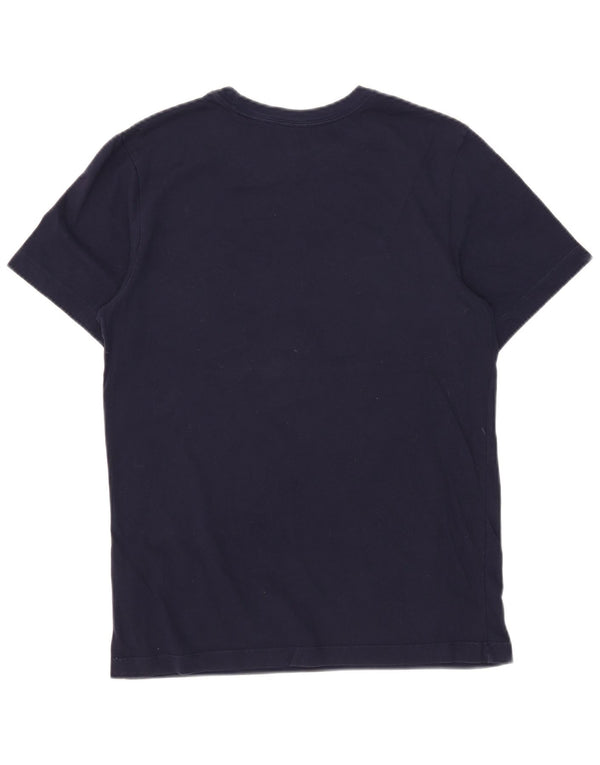 Nike Herre Dri Fit grafisk T-shirt top lille marineblå bomuld