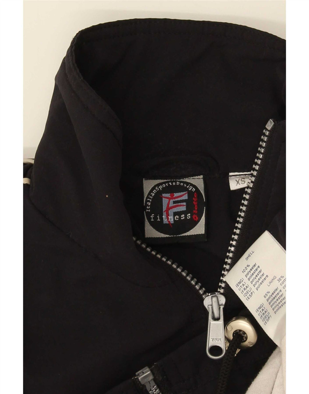 Lotto Herre Loose Fit træningsdragt Topjakke XS Sort Polyester