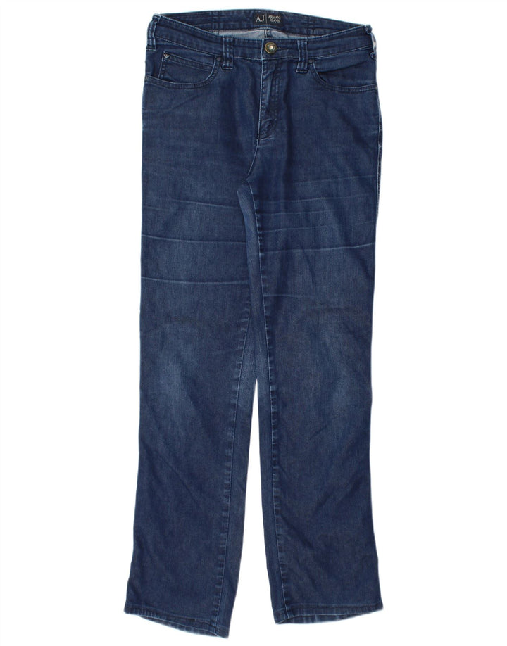 Armani Dame Straight Jeans W29 L28 Marineblå