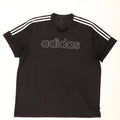 Adidas Herre Climalite Grafisk T-Shirt Top 2XL Sort Polyester