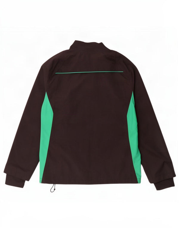 Puma Mens IRFU Pullover Tracksuit Top Medium Black Colourblock Nylon