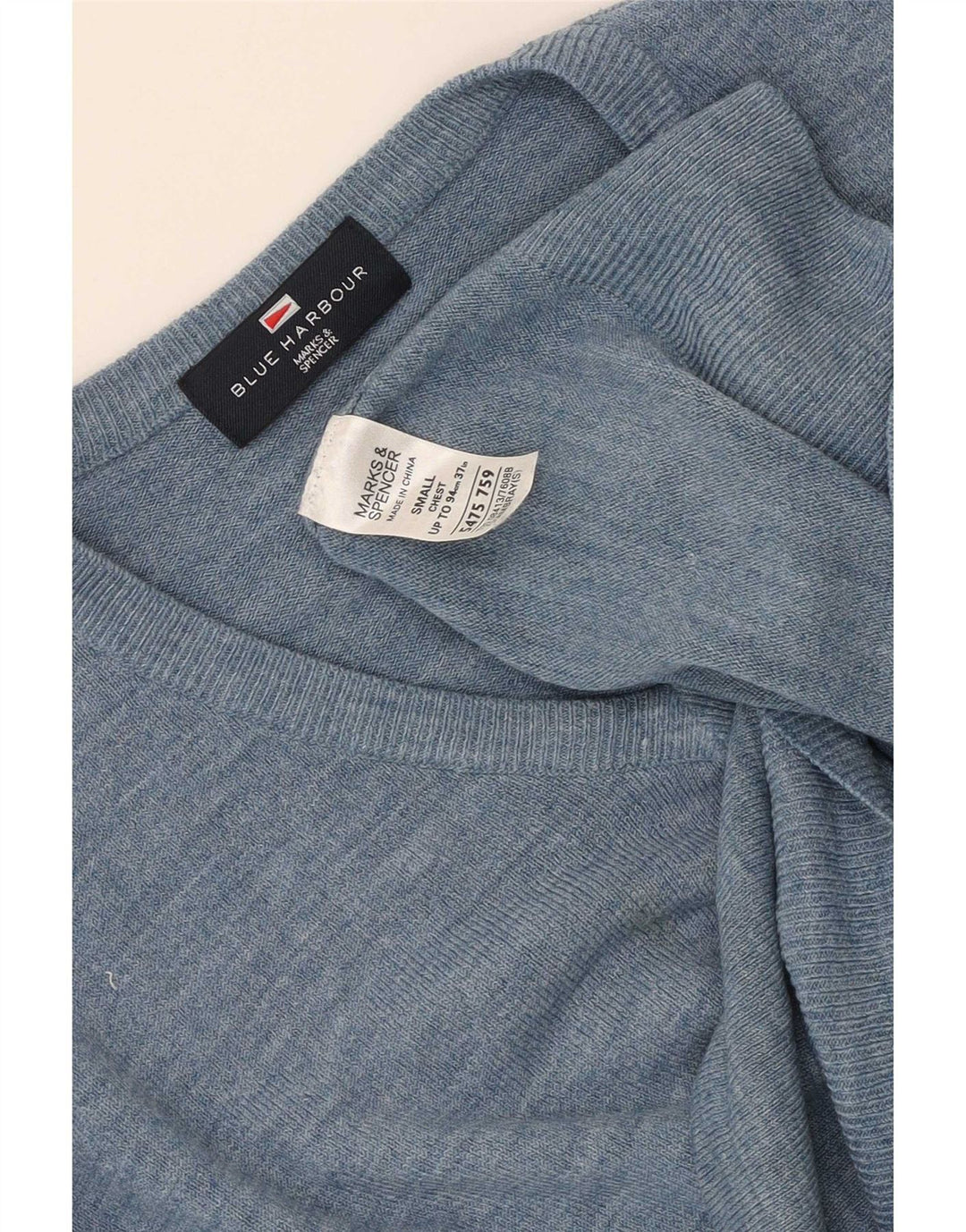 Marks & Spencer Herre Blue Harbor V-hals trøje med små flekker