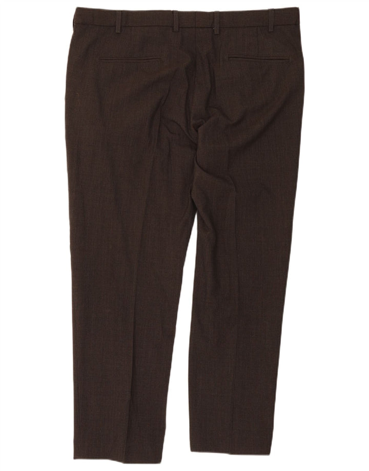 Marks & Spencer Herre Skræddersyet Fit Slim Suit Bukser W38 L29 Brun