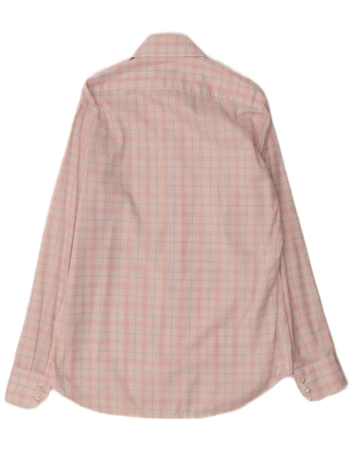 Hugo Boss herreskjorte str. 39 15 1/2 Medium Flerfarvet ternet bomuld