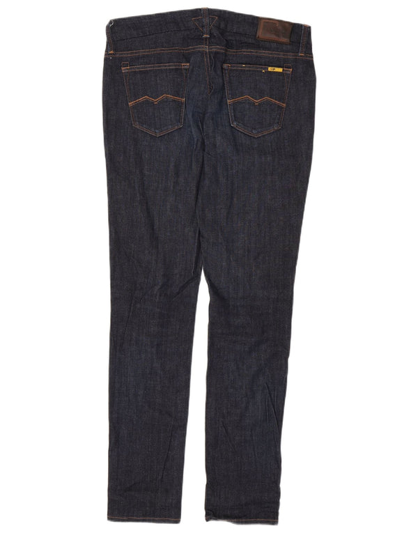 Meltin' Pot Womens Mika Skinny Jeans W30 L32 Navy Blue Cotton