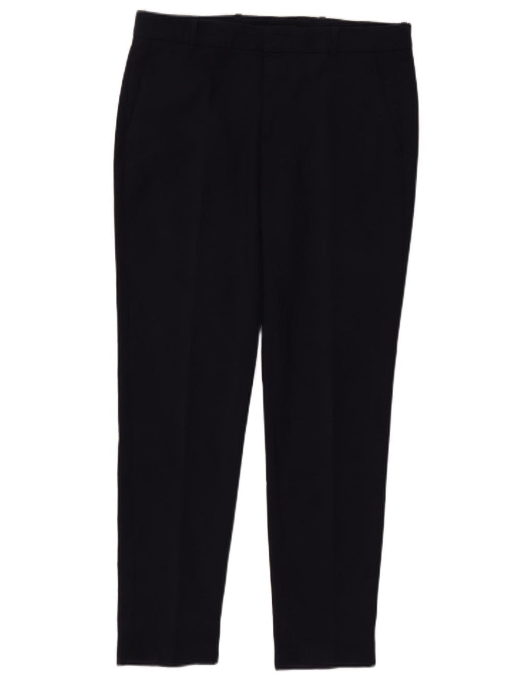 Zara Dame Slim Suit Bukser Large W33 L30 Navy Blue