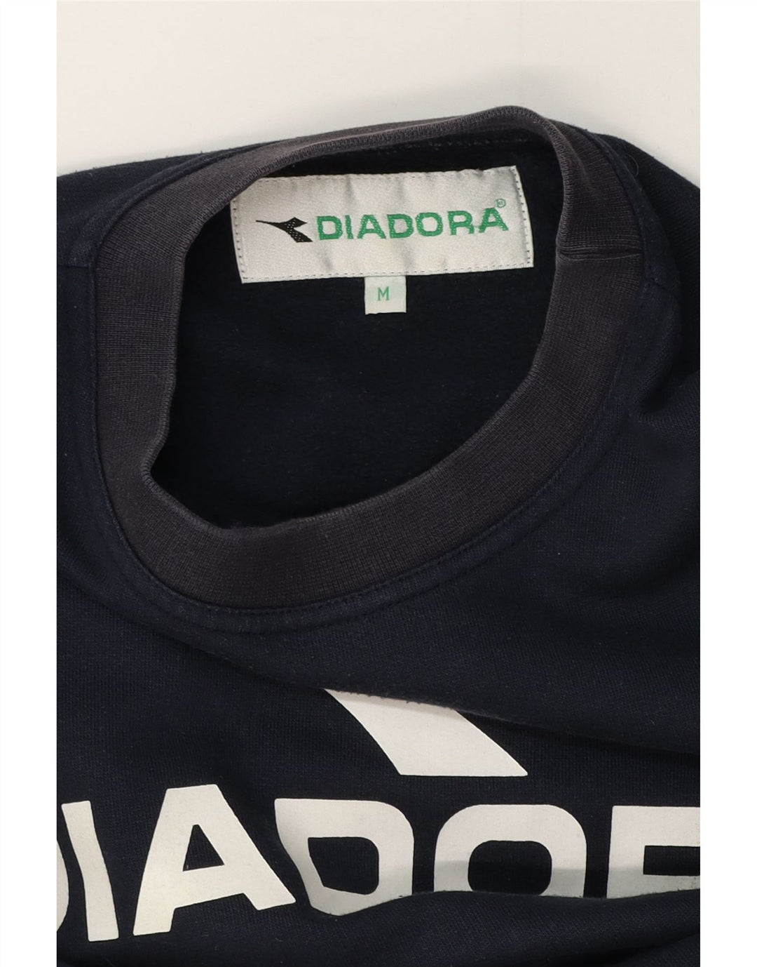 Diadora Herre Grafisk Loose Fit Sweatshirt Jumper Medium Navy Blue