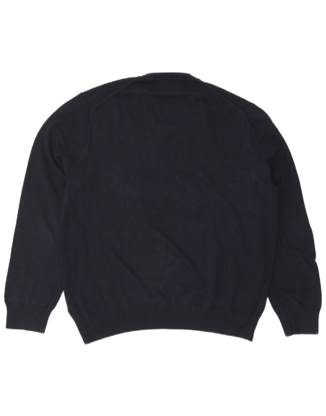 Marks & Spencer Herre V-hals sweater XL marineblå bomuld