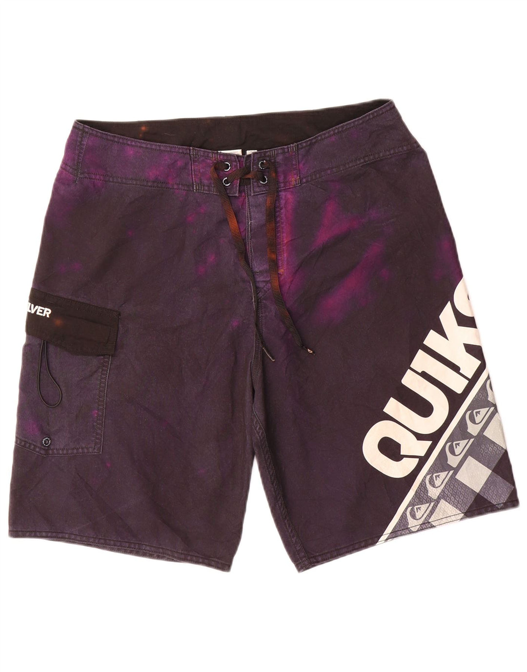 Quiksilver Herre grafiske svømmeshorts Medium Lilla Tie Dye Polyester