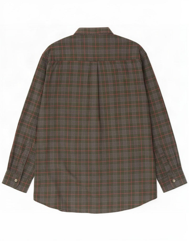 L.L.Bean Flannelskjorte til mænd Large Green Check
