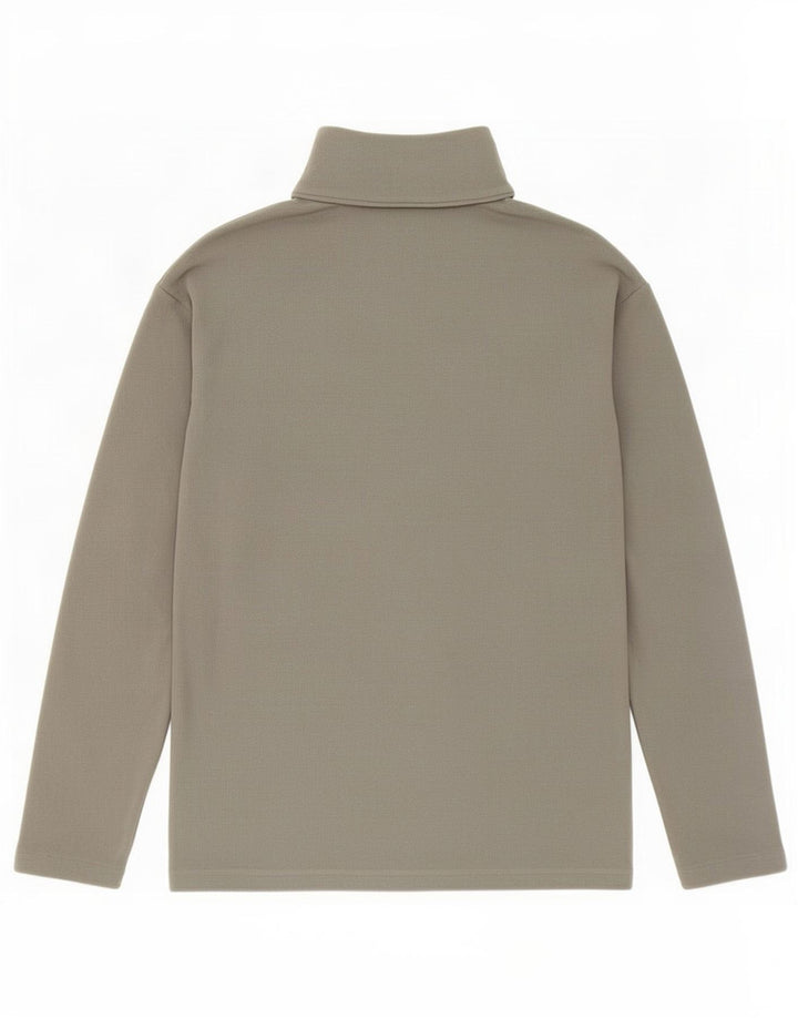 Asics herre lynlås hals fleece jumper stor grå polyester