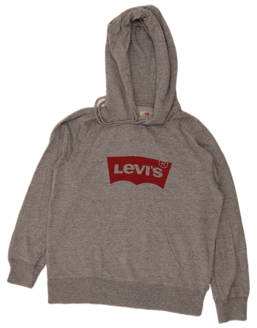 Levi's Grafisk hættetrøje til mænd, lille grå flækket bomuld