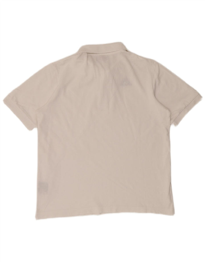 KAPPA herre poloshirt Medium hvid bomuld