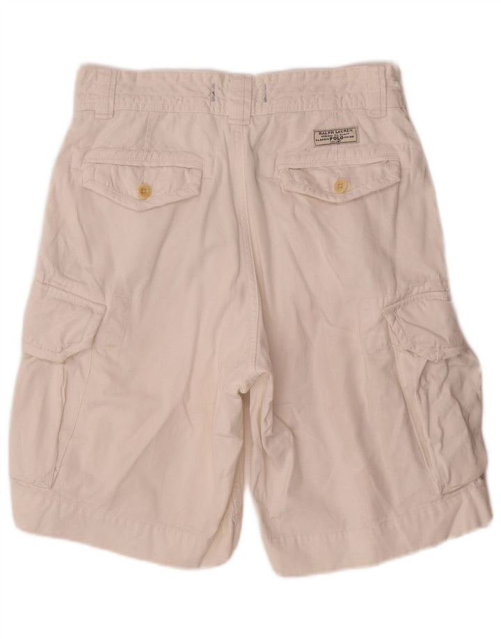 Polo Ralph Lauren Herre Cargo Shorts W30 Medium White Bomuld