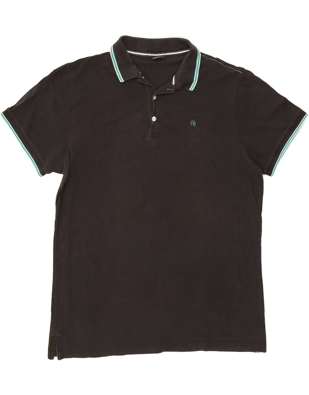 TRUSSARDI Mens Polo Shirt 2XL Grey Cotton Vintage Trussardi and Second-Hand Trussardi from Messina Hembry 