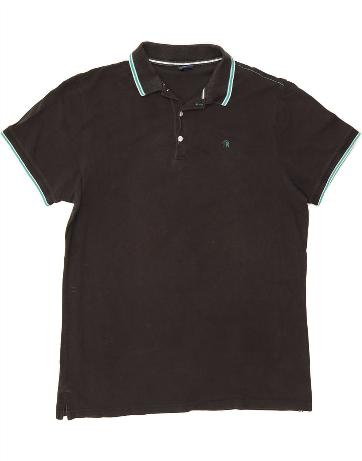 TRUSSARDI Mens Polo Shirt 2XL Grey Cotton Vintage Trussardi and Second-Hand Trussardi from Messina Hembry 