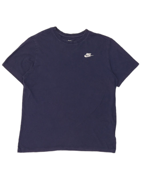 Nike T-shirt til mænd, medium marineblå bomuld