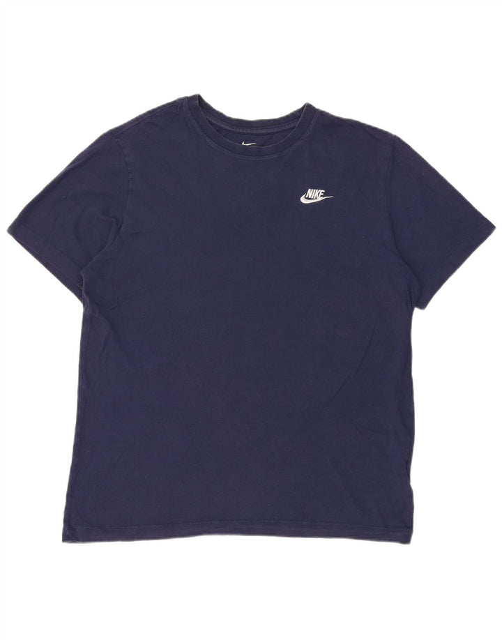 Nike T-shirt til mænd, medium marineblå bomuld