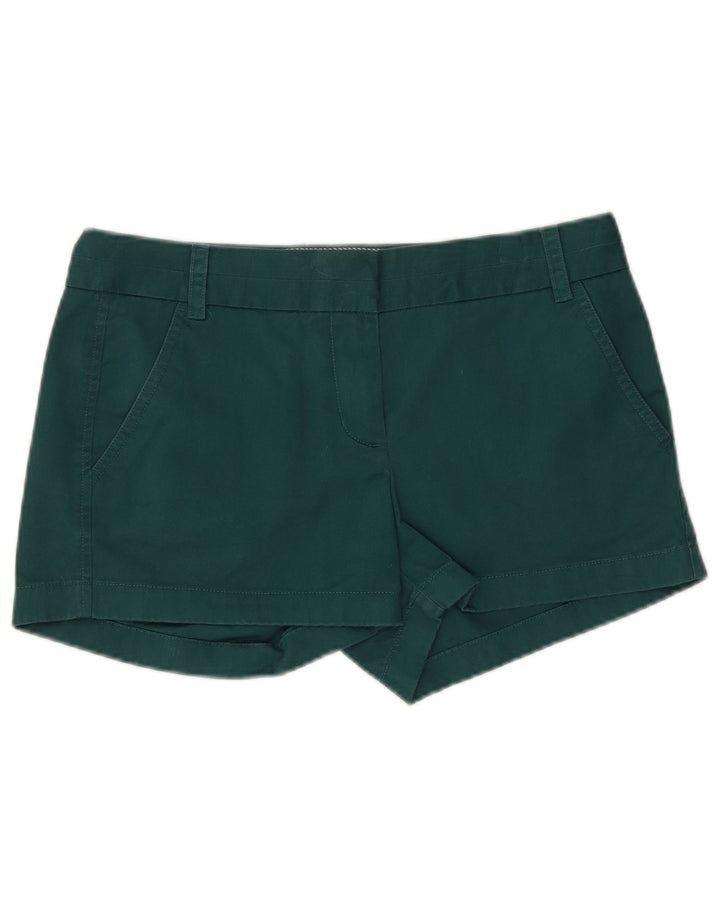J. CREW Chino-shorts til kvinder US 4 Small W32 Green Cotton