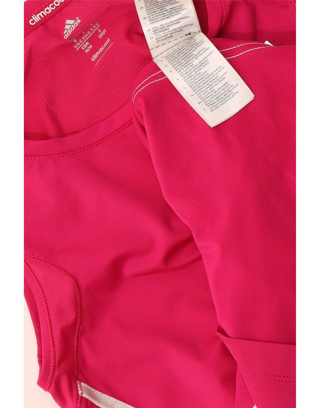 Adidas Dame Climacool Vest Top UK 12/14 Medium Pink Polyamid