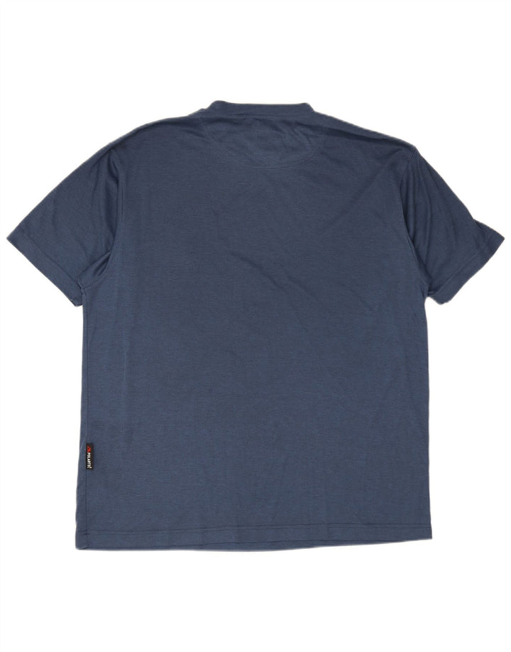 Jack Wolfskin Herre T-Shirt Top XL Blå Polyester