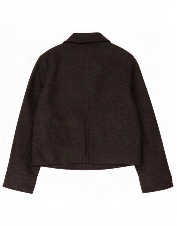 Zara Dame 3-knaps blazerjakke UK 6 XS Grå Polyester