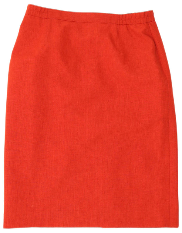 Eastex Womens Pencil Skirt UK 16 Large W30 Red Polyester