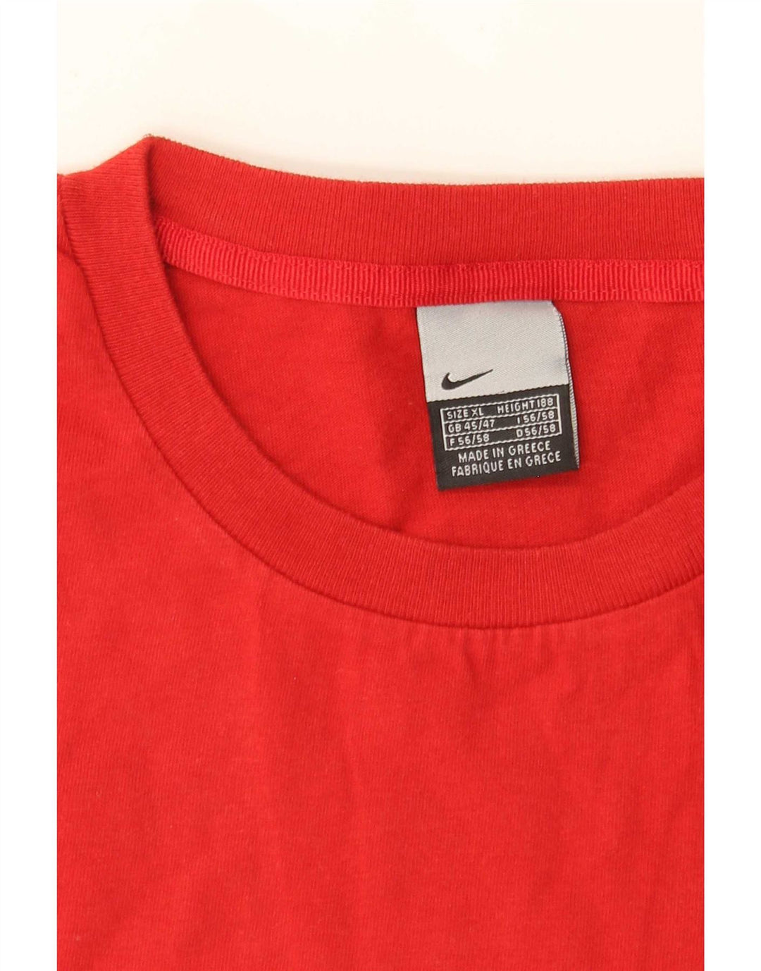 Nike Herre T-Shirt Top UK 45/47 XL Rød