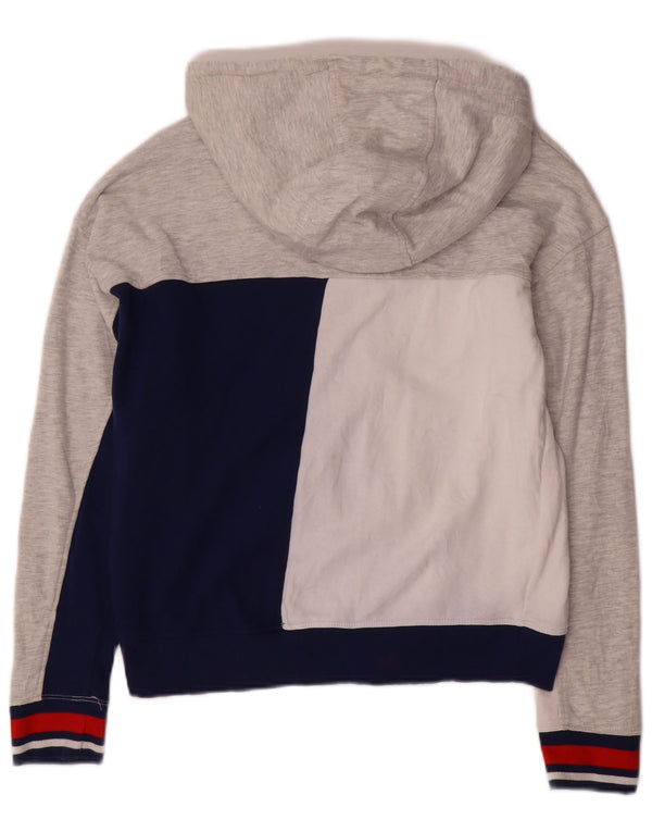 Tommy Hilfiger Dame Oversized Hættetrøje med lynlås UK 10 Small Grå