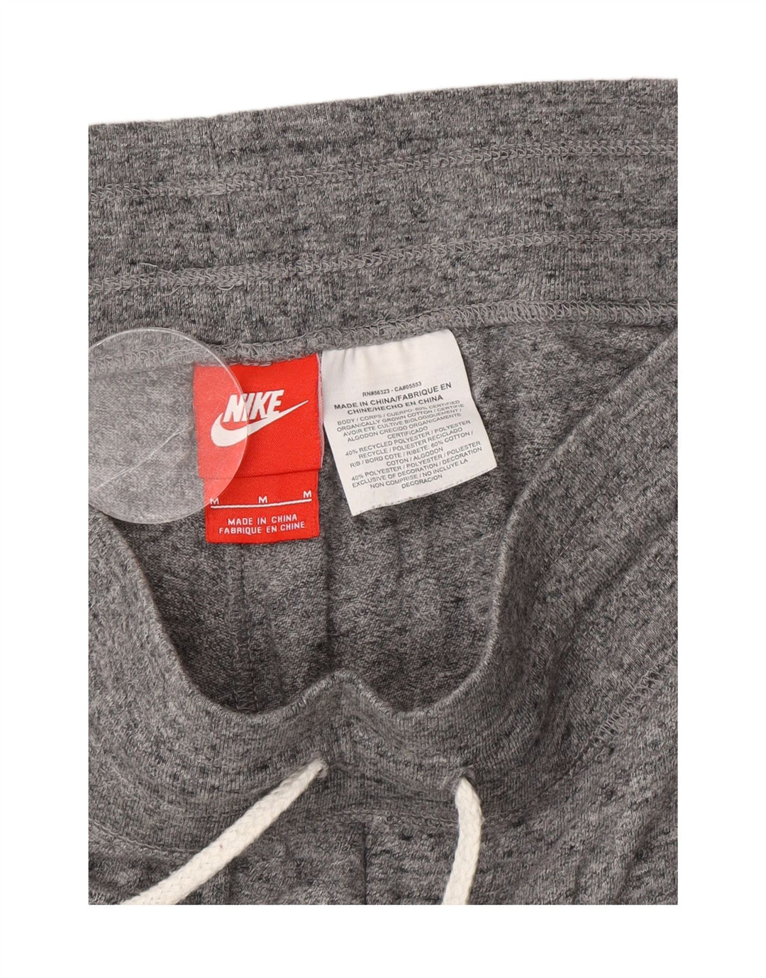 NIKE Womens Capri Tracksuit Trousers Joggers UK 14 Medium Grey Cotton Vintage Nike and Second-Hand Nike from Messina Hembry 