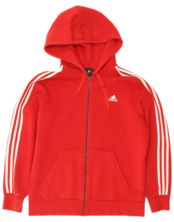 Adidas Hættetrøje med lynlås til mænd XL Rød Bomuld