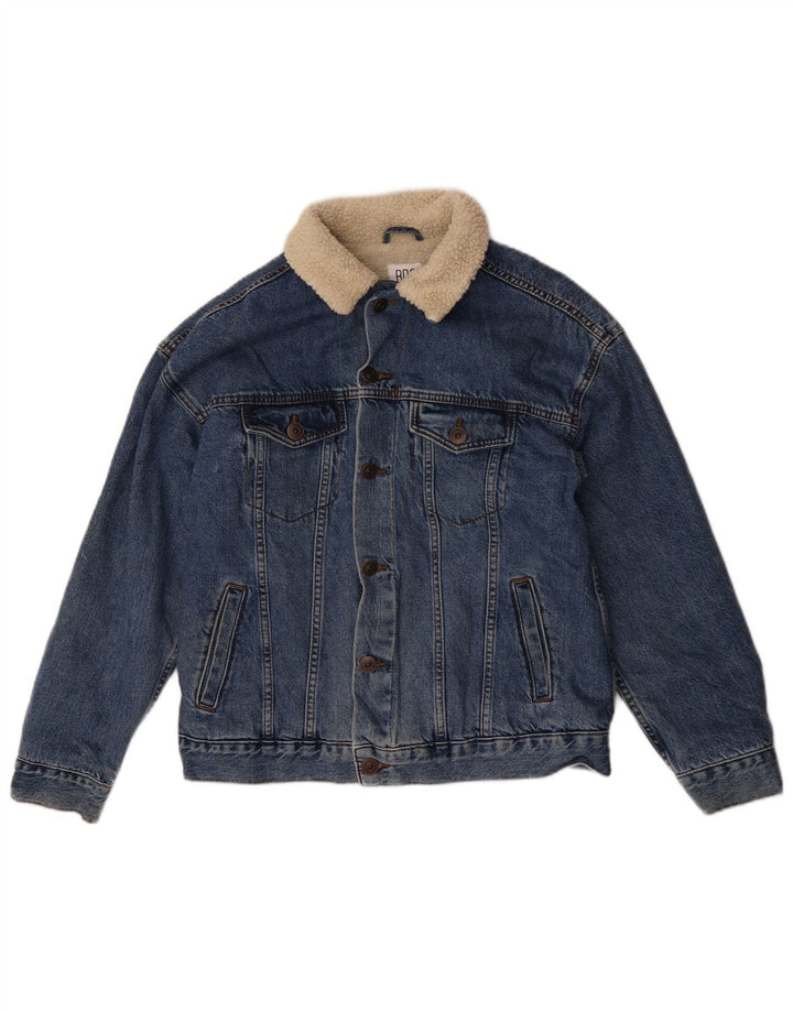 BDG Herre Sherpa Denimjakke UK 34 XS Blå Bomuld