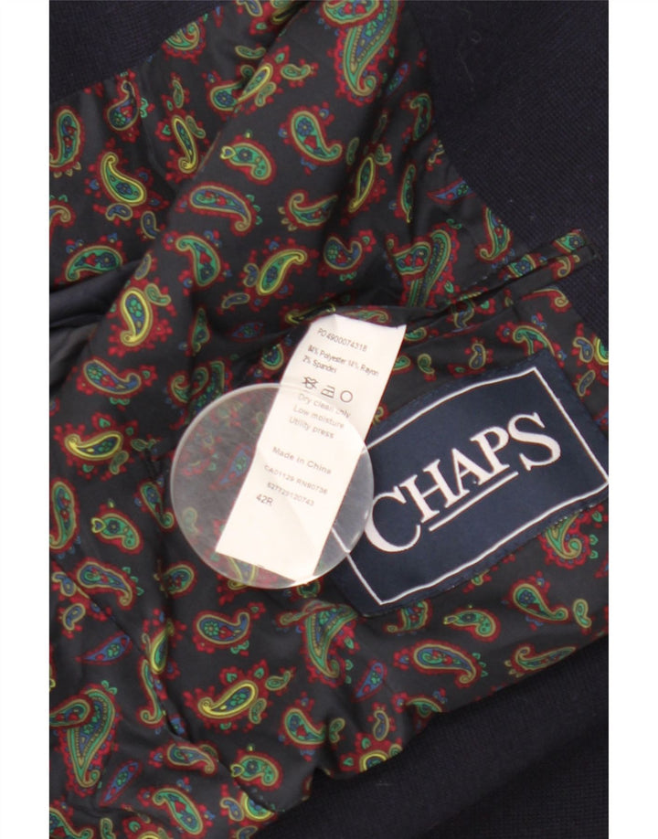 Chaps Herre 2-knaps blazerjakke UK 42 XL Marineblå Polyester