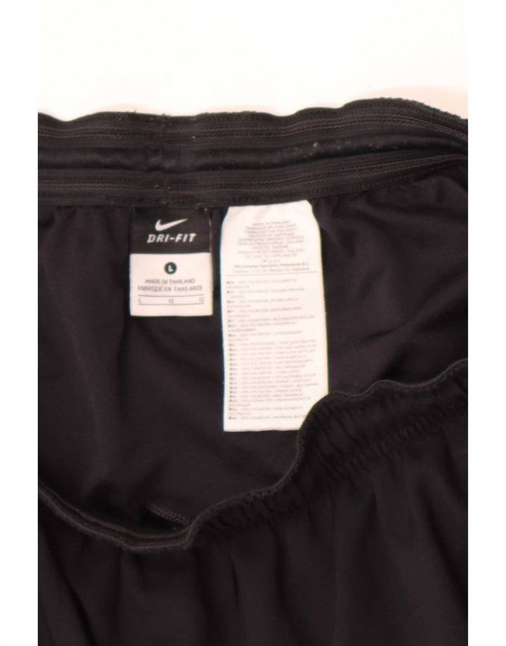 Nike Herre Dri Fit sportsshorts, store sorte polyester