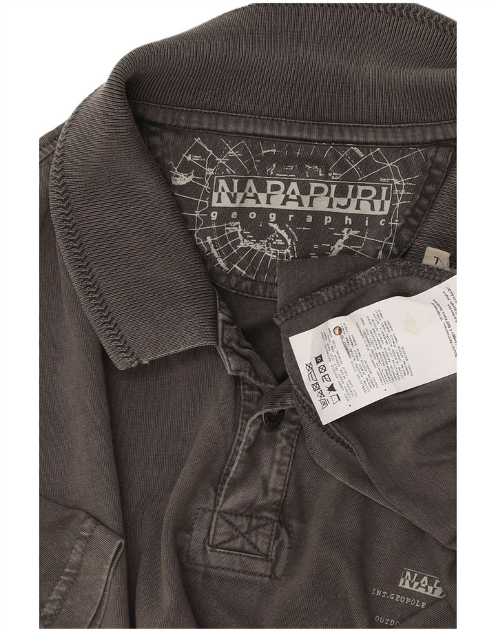 NAPAPIJRI Poloskjorte til mænd, stor grå bomuld