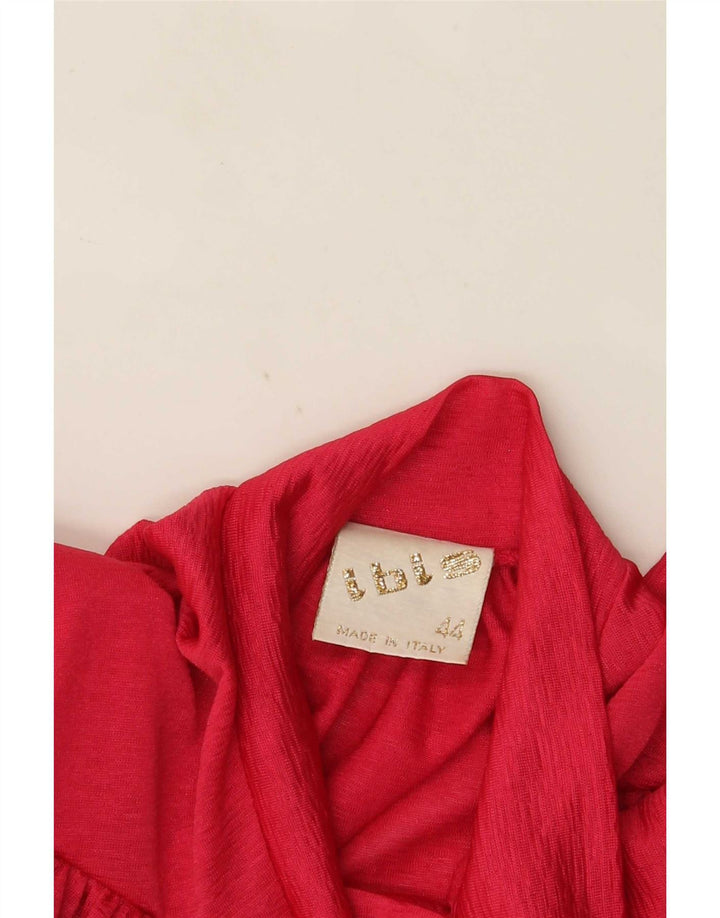 Vintage Dame Loose Fit Shirt Bluse IT 44 Medium Pink