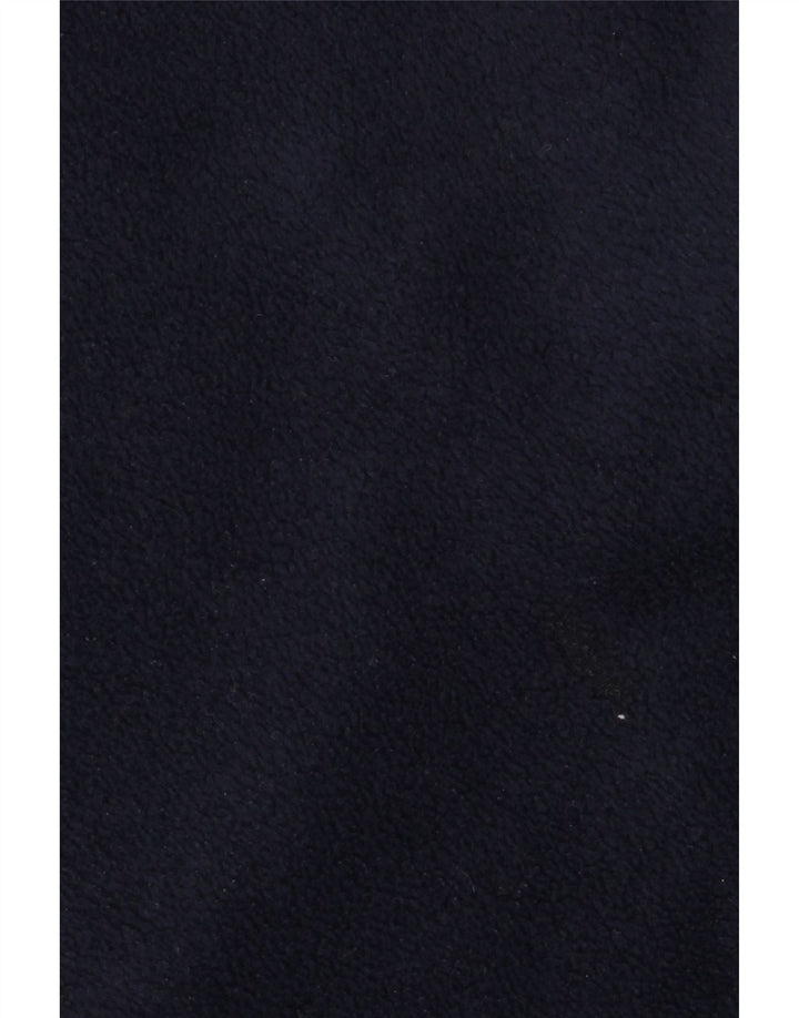 KAPPA Mens Zip Neck Fleece Jumper Large Navy Blue Polyester Vintage Kappa and Second-Hand Kappa from Messina Hembry 