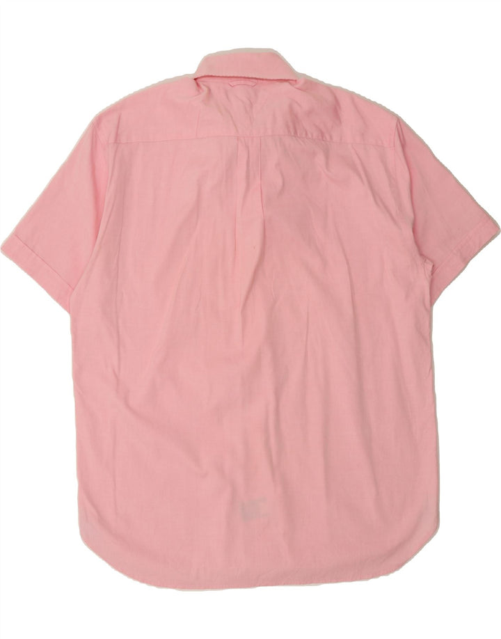 TOMMY HILFIGER Mens Short Sleeve Shirt Large Pink Cotton Vintage Tommy Hilfiger and Second-Hand Tommy Hilfiger from Messina Hembry 
