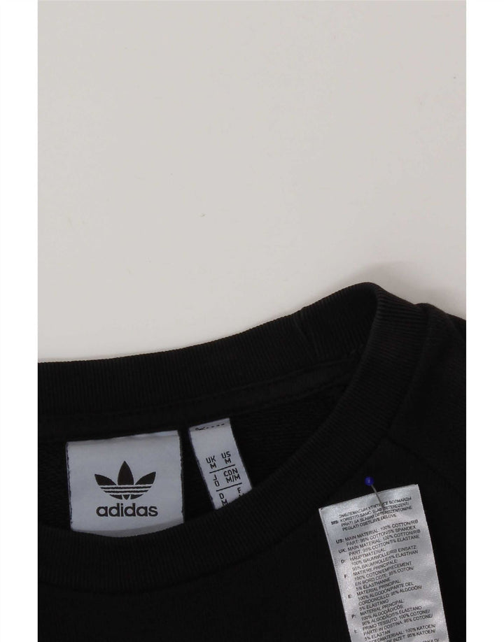 Adidas Sweatshirt Jumper Medium Sort bomuld til mænd