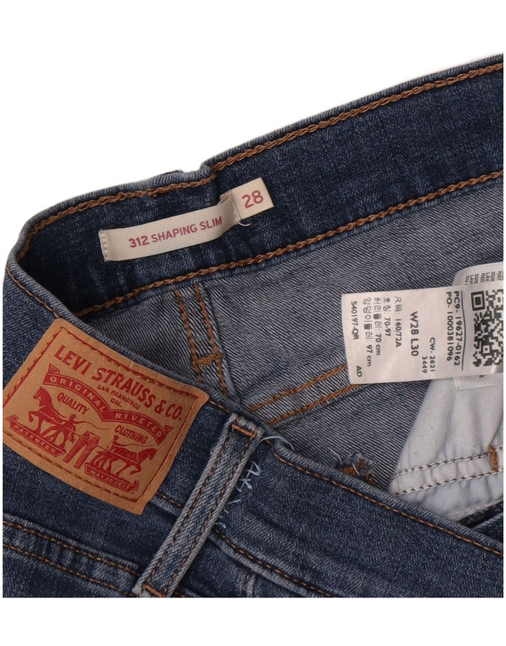 Levi's Womens 312 Shaping Slim Jeans W28 L30 Blå