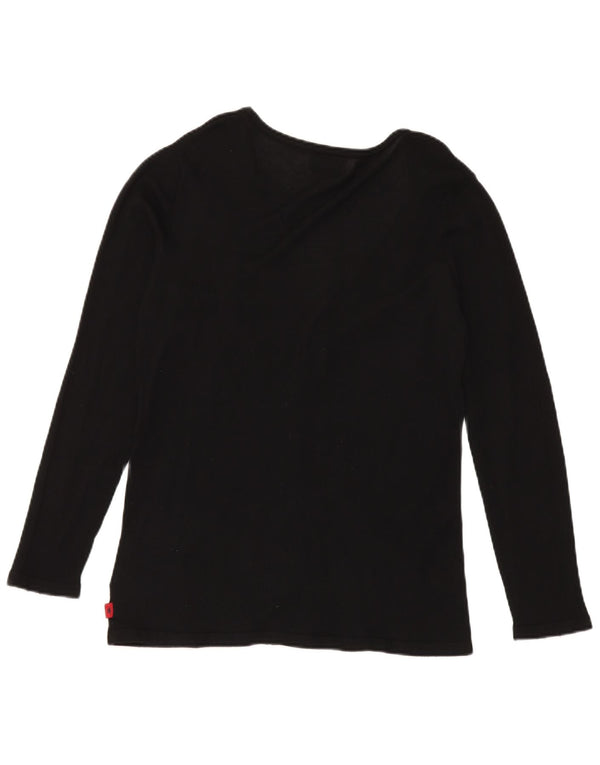 Kappa Dame Cardigan Sweater UK 14 Stor Sort Uld