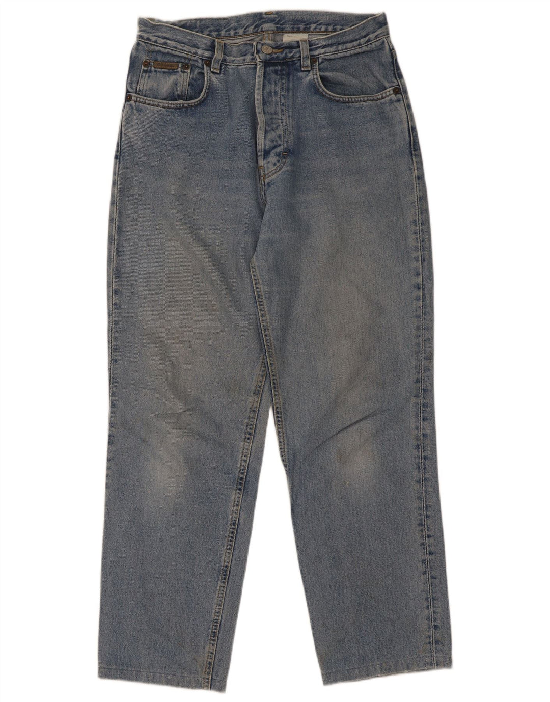 Calvin Klein Straight Jeans til mænd W30 L29 Blå Bomuld