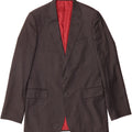 JAEGER Mens 2 Button Blazer Jacket UK 40 Large Grey Pinstripe Wool Vintage Jaeger and Second-Hand Jaeger from Messina Hembry 