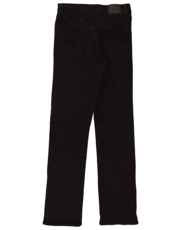 Levi's Dame 314 Shaping Straight Jeans W29 L32 Sort Bomuld