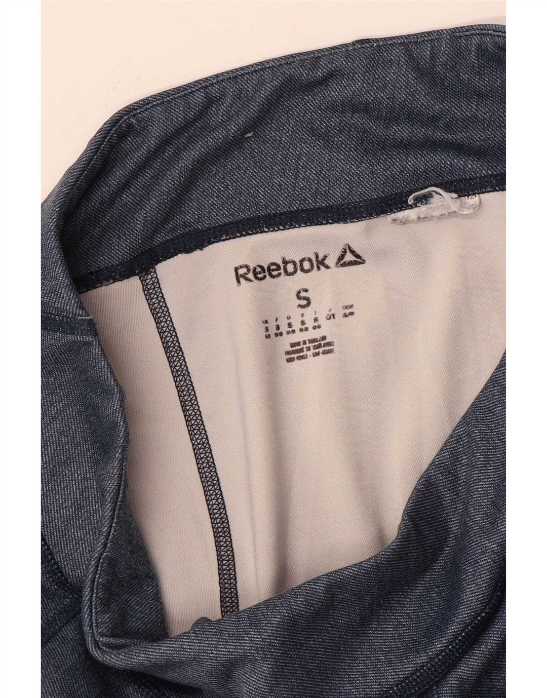Reebok Grafiske Leggings til kvinder UK 8/10 Small Navy Blue