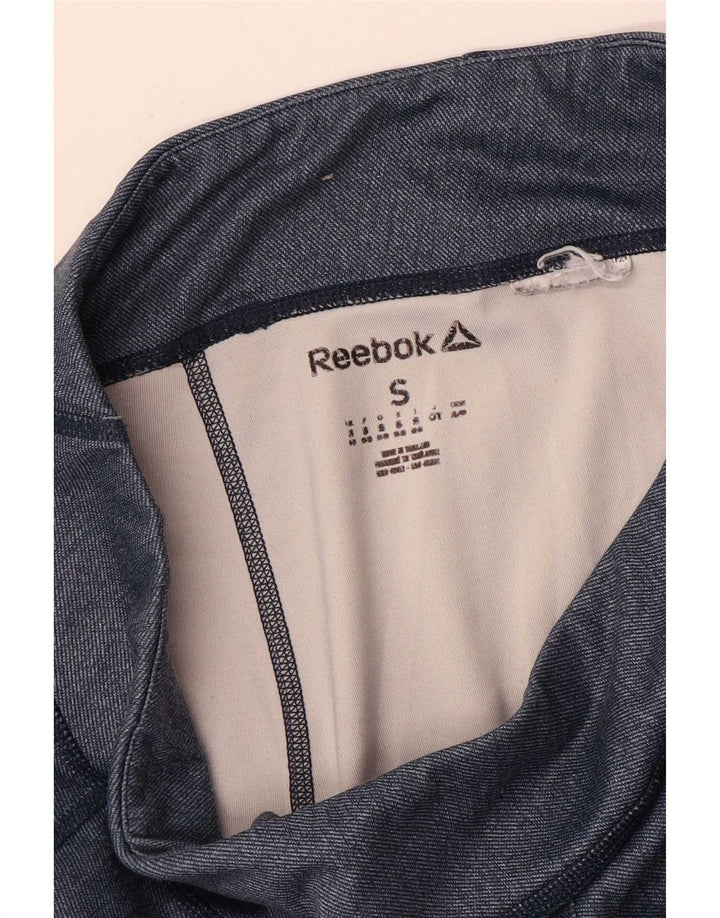 Reebok Grafiske Leggings til kvinder UK 8/10 Small Navy Blue