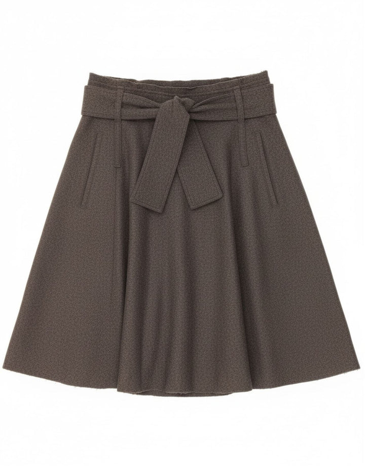 Henry Cottons Dame A-Line nederdel IT 42 Medium W28 Grå Uld