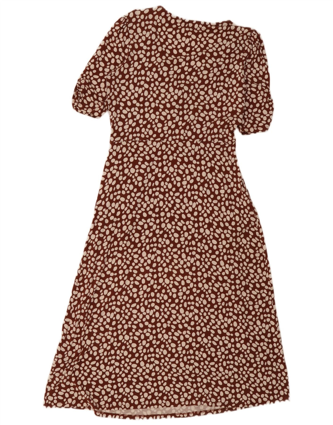 Boden Dame Maxikjole UK 12 Medium Brun Plettet